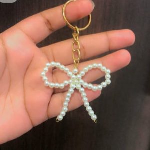 Bow pearl Keychain